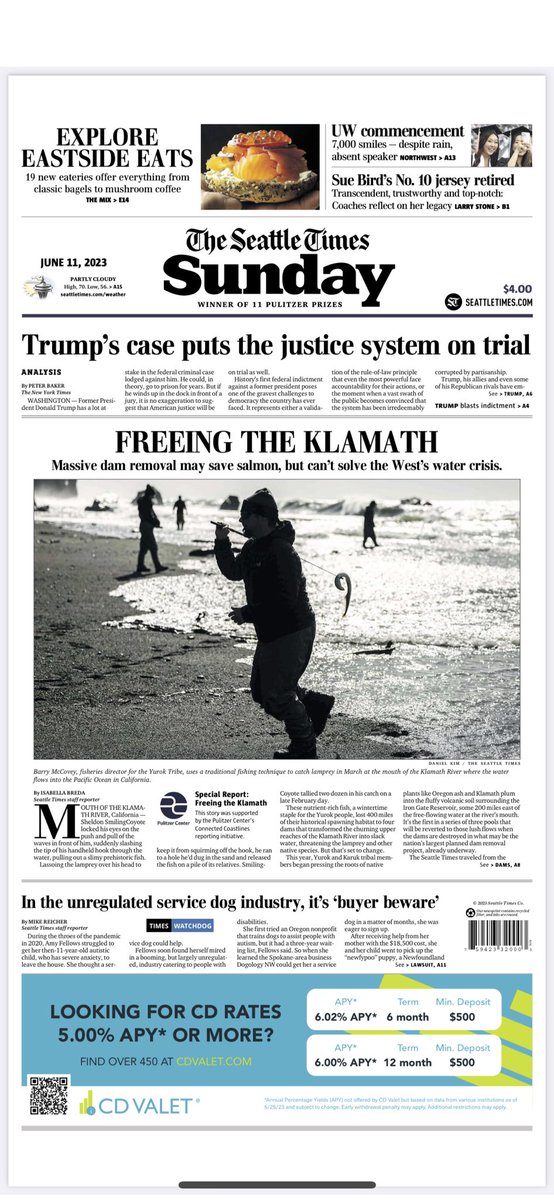 KaleighCarrolll's tweet photo. When's the best time to announce you're temporarily helping edit and coordinate Sunday A1 coverage @seattletimes? Four weeks after you already started doing it, of course.

That's right, I definitely planned to wait this long and didn't just forget to post week after week. https://t.co/urAJkKoR03
