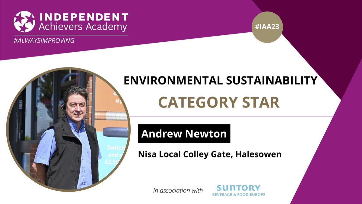 IAA (@iaacademy) on Twitter photo Our #IAA23 Category Star for Environmental Sustainability is... Andrew Newton, Nisa Local Colley Gate, Halesowen! Congratulations to Andrew & team! (<a href="/NisalocalCG/">NISA COLLEYGATE</a>) ⭐️
In association with <a href="/SuntoryBF_GBI/">Suntory Beverage & Food GB&I</a> #alwaysimproving Our #IAA23 Category Star for Environmental Sustainability is... Andrew Newton, Nisa Local Colley Gate, Halesowen! Congratulations to Andrew & team! (<a href="/NisalocalCG/">NISA COLLEYGATE</a>) ⭐️
In association with <a href="/SuntoryBF_GBI/">Suntory Beverage & Food GB&I</a> #alwaysimproving