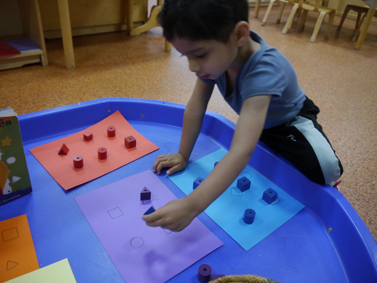The children were amazing problem solvers today! Matching beads by colour, shape and size. #PreSchool #CurriculumWeek #ProblemSolving