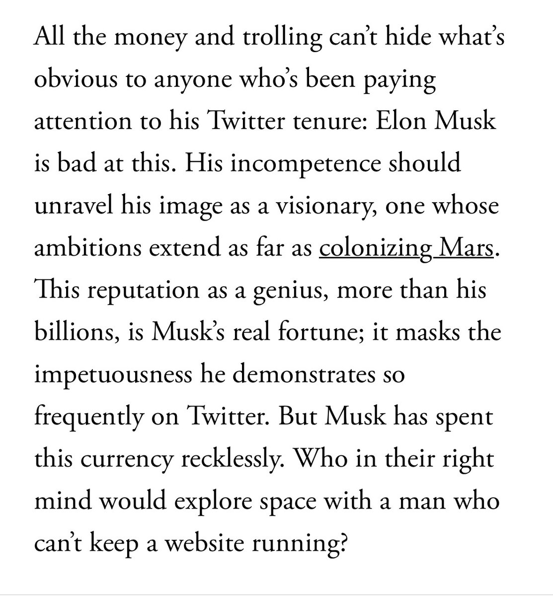 wrote about Elon, this website, and this weekend. theatlantic.com/technology/arc…