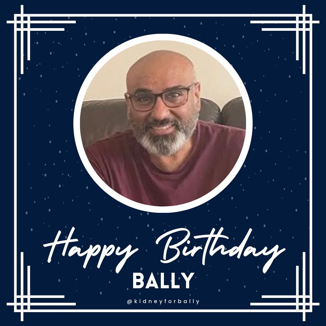 Happy Birthday Bally!

May the year ahead be healthy and filled with every joy

#birthday #kidney #ckf #ckd #dialysis #diabetes #kidneytransplant #organdonation #bloodandtransplant #positivity #mentalhealth #family #health #life #bame #shareyourspare #silentillness #bloodtype #B+