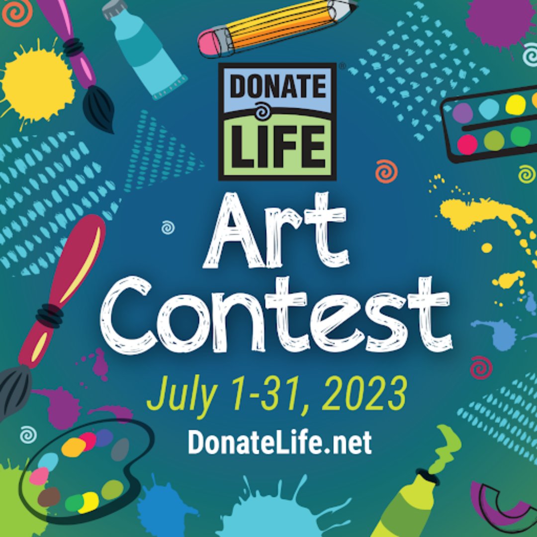 It's time for the 5th Annual #DonateLife Art Contest, hosted by <a href="/DonateLife/">Donate Life America</a>!

Get creative as you showcase your perspective on donation and transplantation and spread the Donate Life message through art!

Read the rules and submit your art now at donatelife.net/artcontest