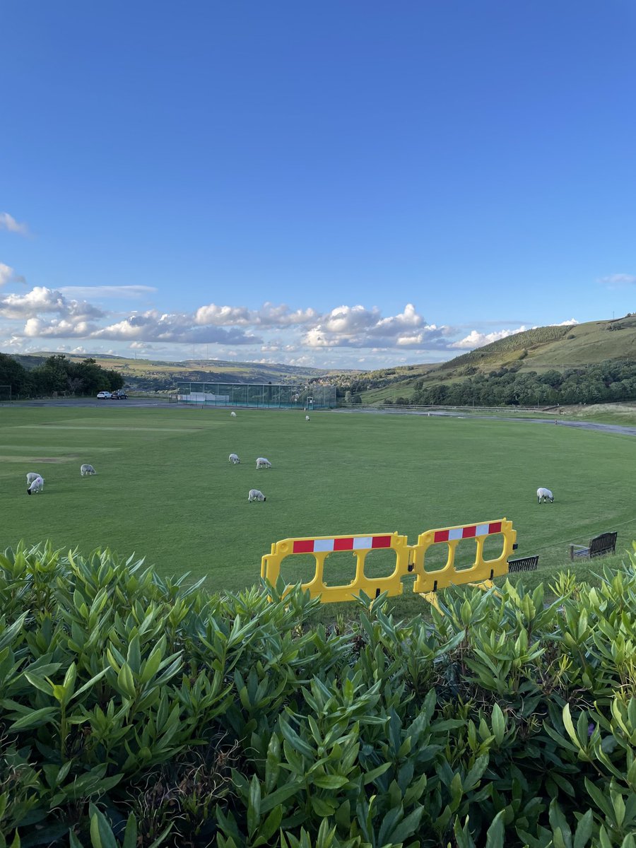 Yorkshire Brass 💙 (@yorkshirebrass) on Twitter photo <a href="/Hudsonweather/">Paul Hudson</a> - 8pm in Marsden on a Monday night. Sheep enjoying dinner on the cricket ground with a fabulous backdrop! 🤓 <a href="/Hudsonweather/">Paul Hudson</a> - 8pm in Marsden on a Monday night. Sheep enjoying dinner on the cricket ground with a fabulous backdrop! 🤓