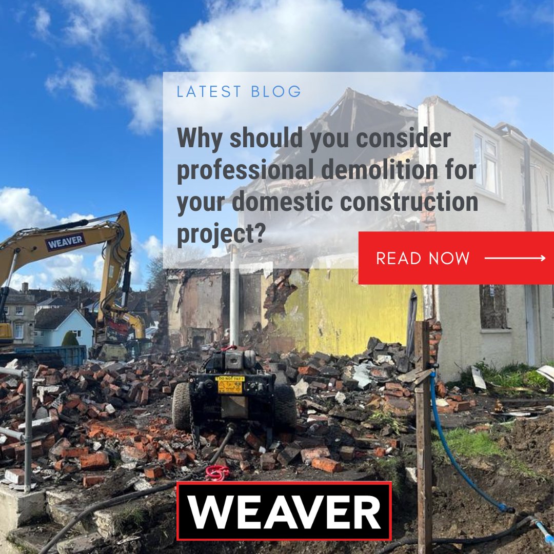 weaverdemo's tweet image. Would you consider using a professional demolition company for a small scale domestic construction project?

Our latest blog will provide you with valuable insights and tips to ensure a successful and stress-free demolition process

#demolition #demolitionexperts