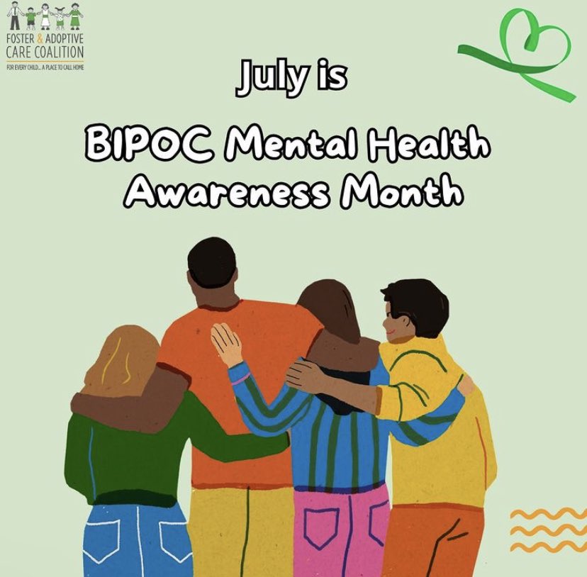 July is BIPOC Mental Health Awareness Month! 🧠

Let's challenge the stigma surrounding mental health and ignite conversations within BIPOC communities.

Change begins now!💚🧡

#BIPOCmentalhealth #mentalhealthawareness #endthestigma
