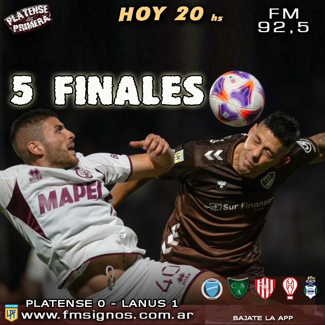 tensedeprimera's tweet photo. #Platense
Hoy 20 hs x FM SIGNOS 92.5. apps y en https://t.co/3EhQJPfrl3 hacemos #PlatensedePrimeraRadio
Analizamos lo que dejo #Platense 0 - #lanus 1 , cobertura y las 5 finales que le quedan al #calamar
TE ESPERAMOS!
#alentar #acompañar #apoyar https://t.co/UtTSQuIAHA