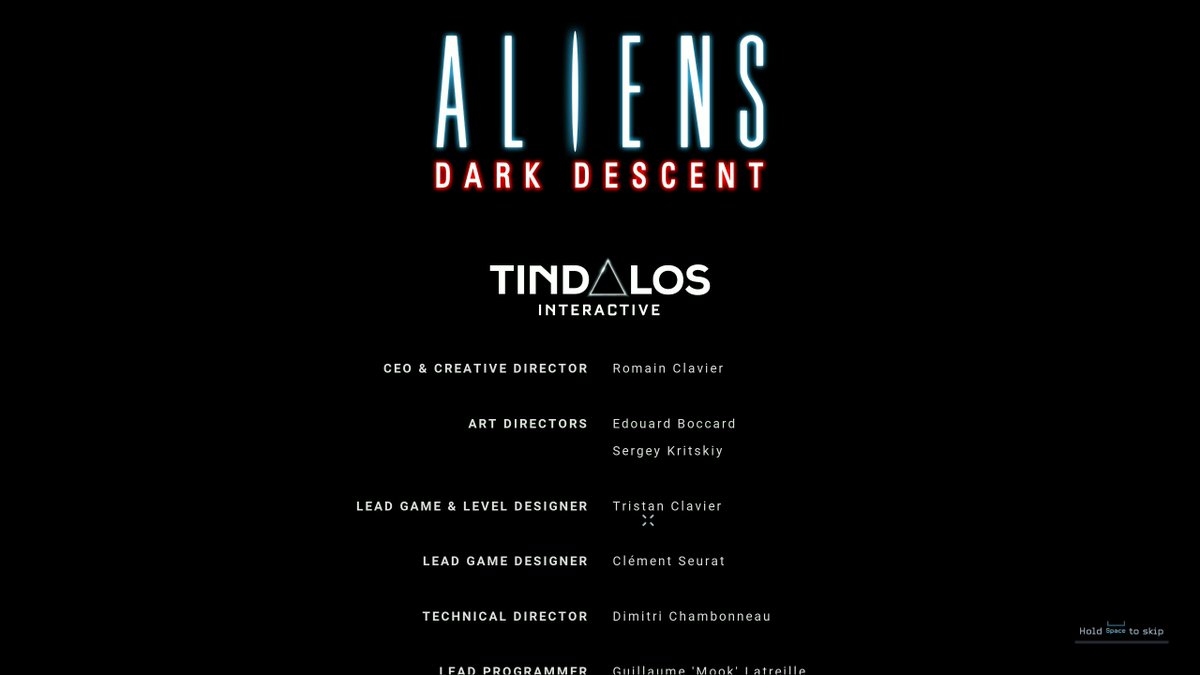 Finished #AliensDarkDescent. Brilliant game, unique to the franchise and made with respect to the lore. DLC when?