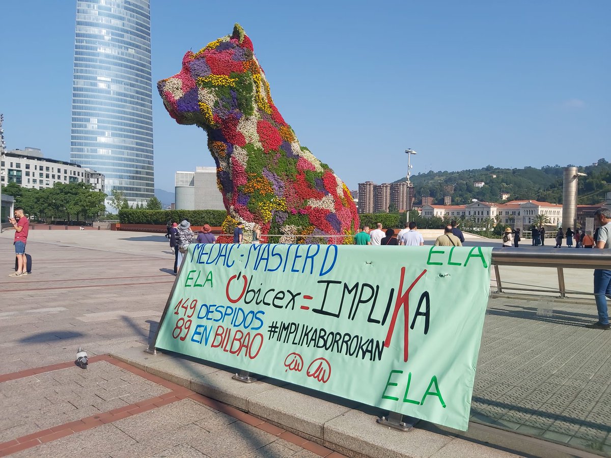 Implikaborrokan's tweet photo. Mañana día 4 de julio se producirá el juicio por el despido colectivo de @Implika_Formac ion ahora llamada OBICEX.
Nosotras seguimos luchando y no cesan las movilizaciones.

@institutoMEDAC 
@MasterDGrupo https://t.co/kolzNdgvwI