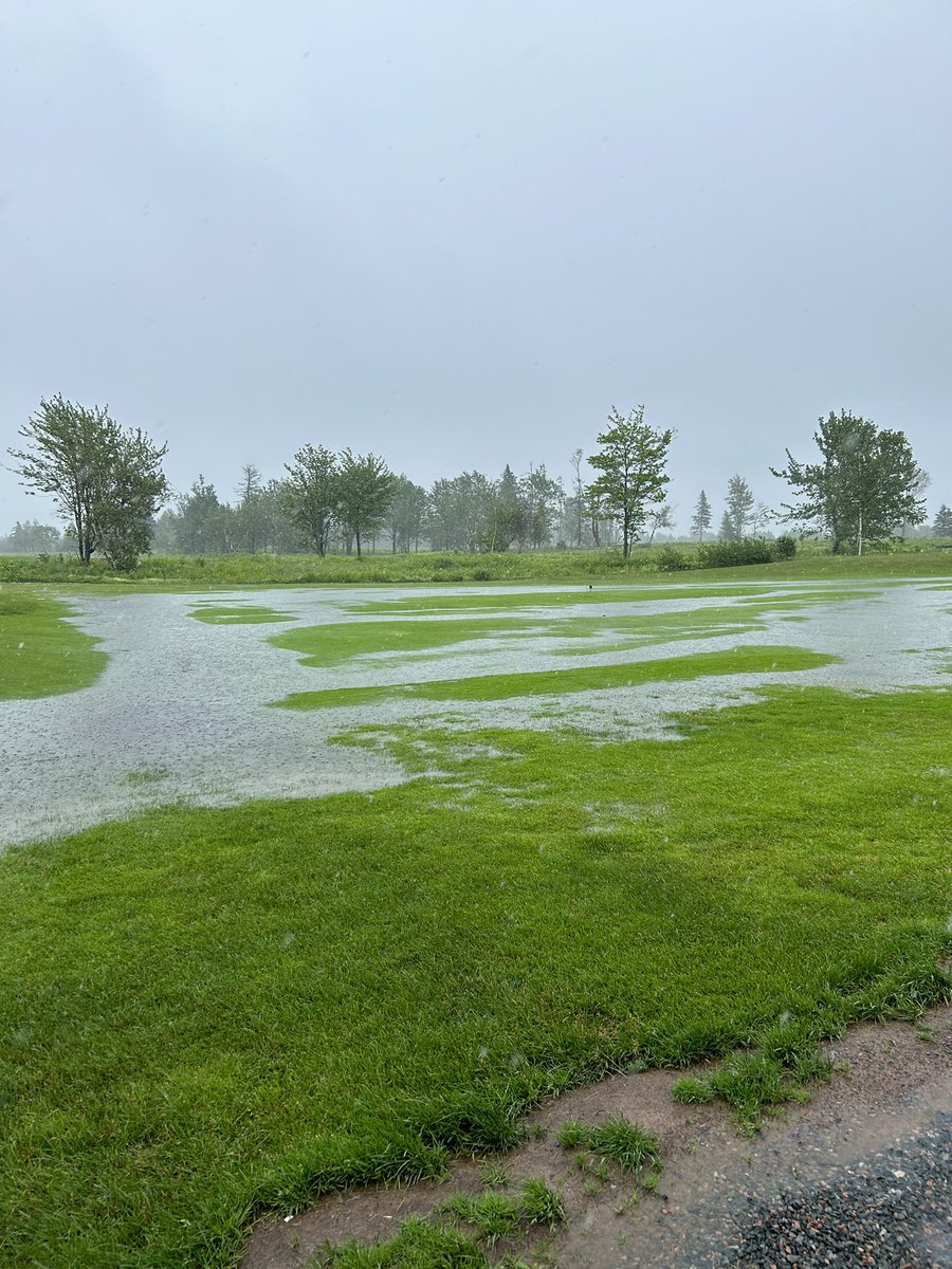 The course is closed. A decision will be made tomorrow morning about reopening.