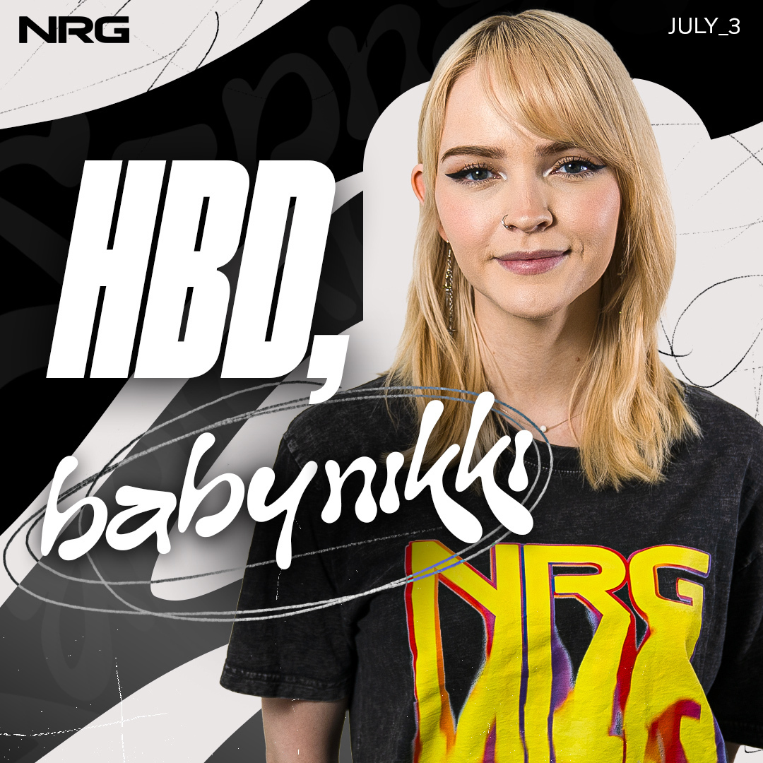 NRGgg's tweet photo. 🎂 BIG BIRTHDAY VIBES! 🎂

Join us in wishing @IRLBabynikki a very happy birthday! 🥳 https://t.co/Ej4VxS7StG