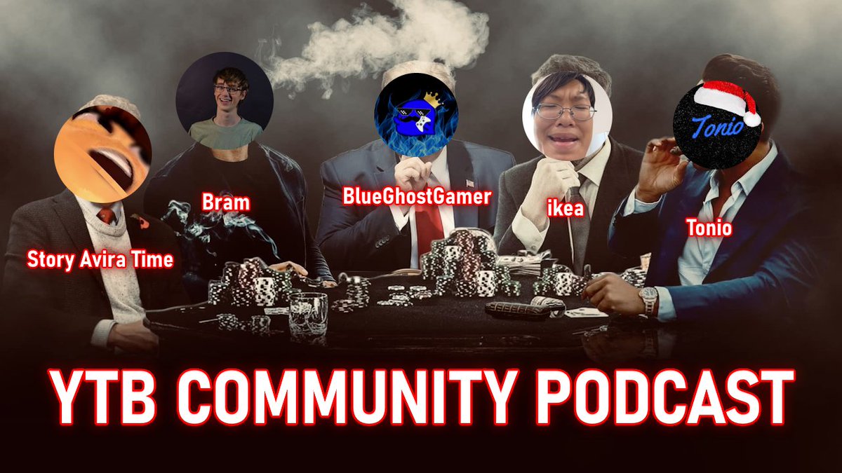 We will be LIVE tomorrow on July 4th at 12 PM CDT for another YTB Community Podcast! Hosted by @BlueGhostGamer1, also featuring @Bramboozled_, @1keaW, and @realTonioGames on the mic 👀 Join us for a Q&A, hot takes, and whatever else!