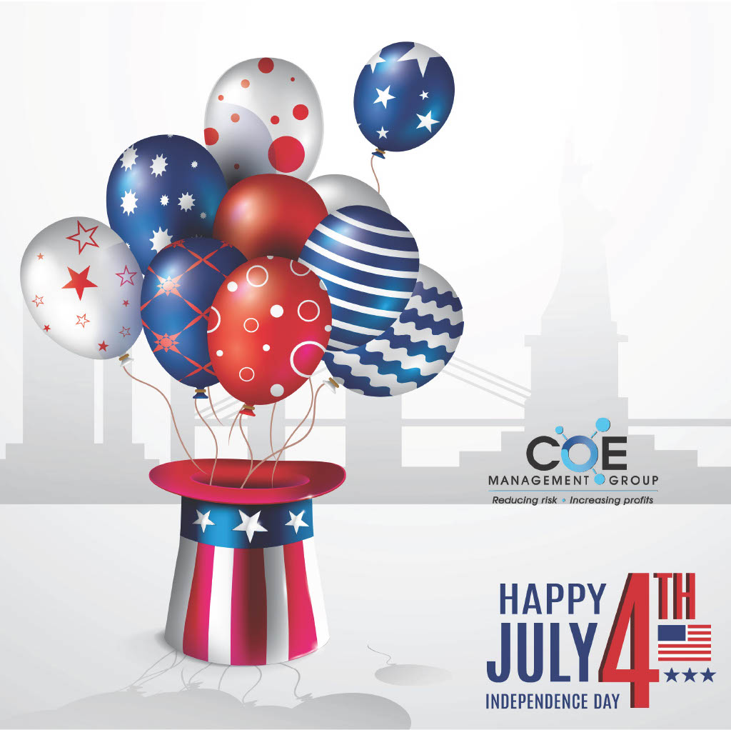 CoeManagement's tweet photo. Happy 4th of July from the COE Team! Have fun and stay safe! https://t.co/hU04oF6ifO https://t.co/w80h4ZSdzv