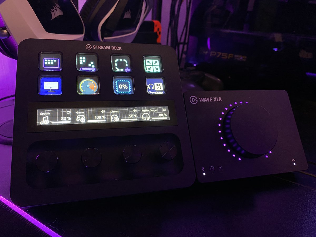 MatatenaGG's tweet photo. Bendito el día que decidí que era mejor idea éste combazo que una GoXLR y de paso ahorrarme unos $300 dlls
#Elgato #Wavexlr #StreamDeckplus https://t.co/eOfu15EI9C