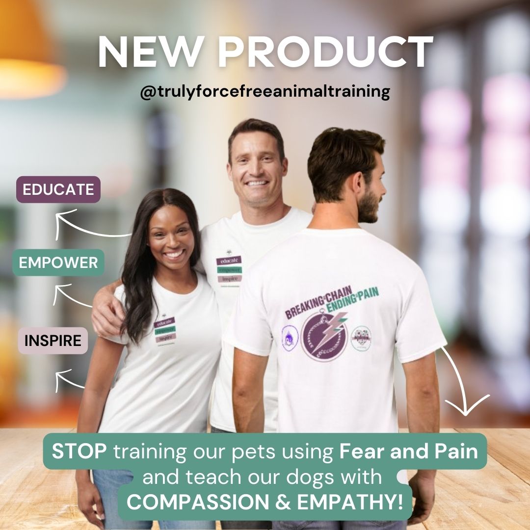 forcefree_pets's tweet image. 🌟 🐶⛓🌟Promote Force Free Dog Training anywhere you go with one of our Breaking The Chain, Ending The Pain T-Shirts!

➡Visit Now: zazzle.com/breaking_the_c…

#breakingthechain