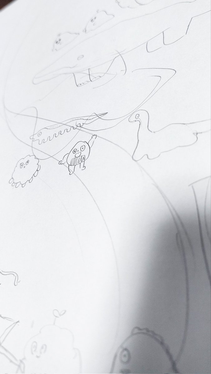 夏だけど桜の絵を描くかもしれない
画像は案出しの紙 