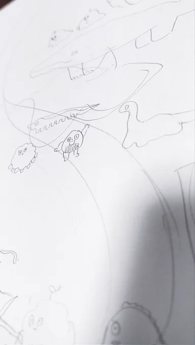夏だけど桜の絵を描くかもしれない
画像は案出しの紙 