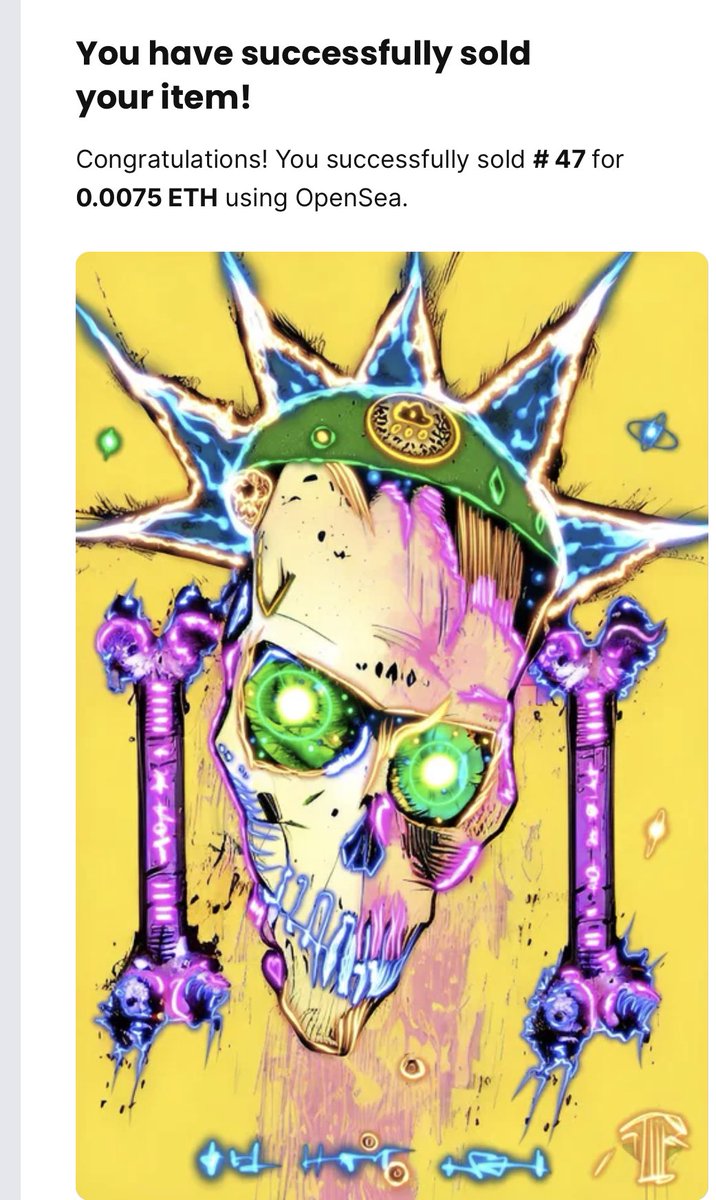 Skulls_by_Subko's tweet image. Sold Space Skull# 47

to my friend and great artist @ollibrocNFT 
Thank you very much my dear for grabbing a second Skull, I appreciate it so much, I am very happy about your support.💜

Check out his beautiful collections!

#NFT #nftart #NFTCommunity 

opensea.io/collection/spa…