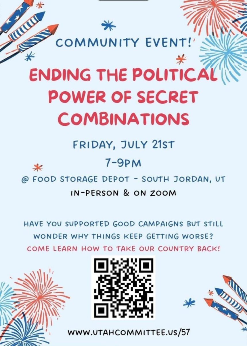DefendingUtah's tweet image. Make sure to come out and have fun, but also learn. We'd love to see you all. utahcommittee.us/57
#utah