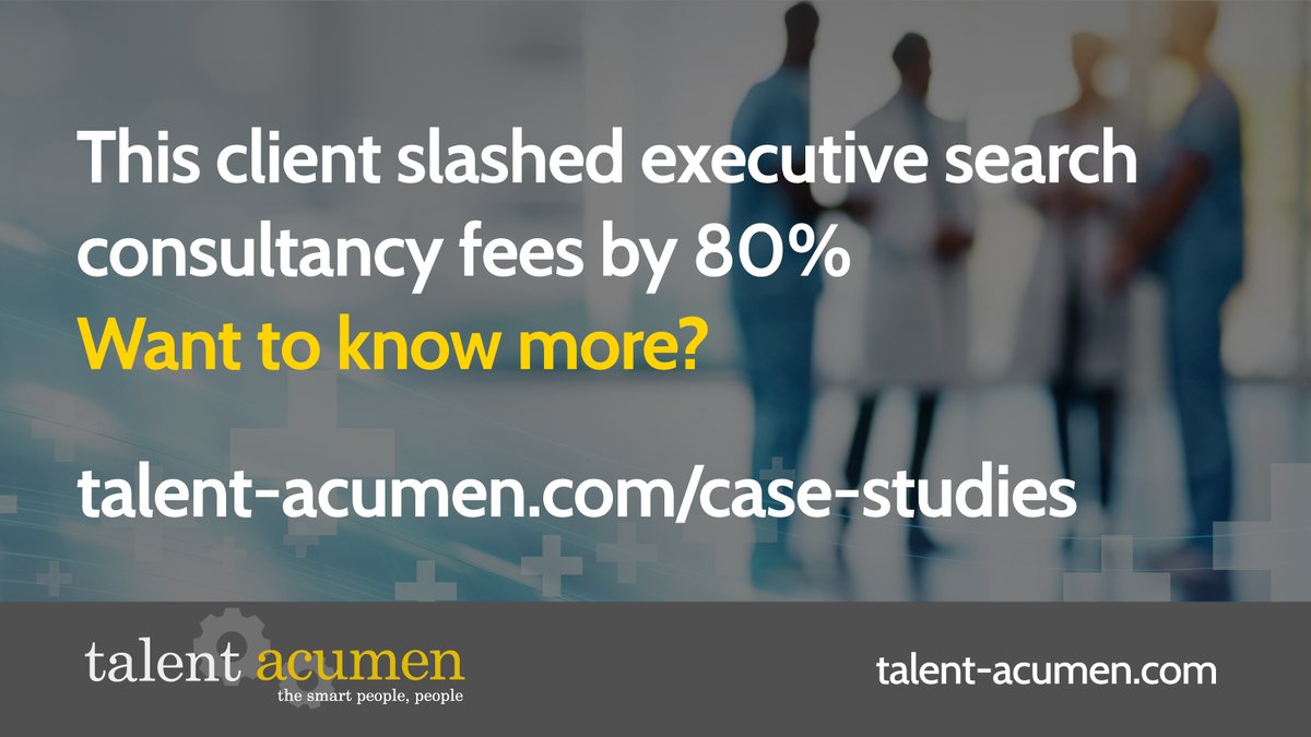 We helped not only prove the case for direct #resourcing in #hospitals and #healthcare, we also built #insights into the talent market that would have been impossible for an in-house team. Even reduced #recruitment costs for executive search from around £1m/year to a mere £200k!