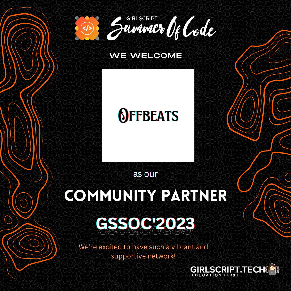 girlscriptsoc's tweet photo. Celebrate uniqueness, empower students worldwide with @offbeatshq. Join the community that embraces unconventional potential, fosters vibrancy, and inspires positive impact. Together, let's redefine boundaries, drive innovation, and shape the future. #Offbeats #Empower #GSSOC23 https://t.co/C7FHMM2Ayt