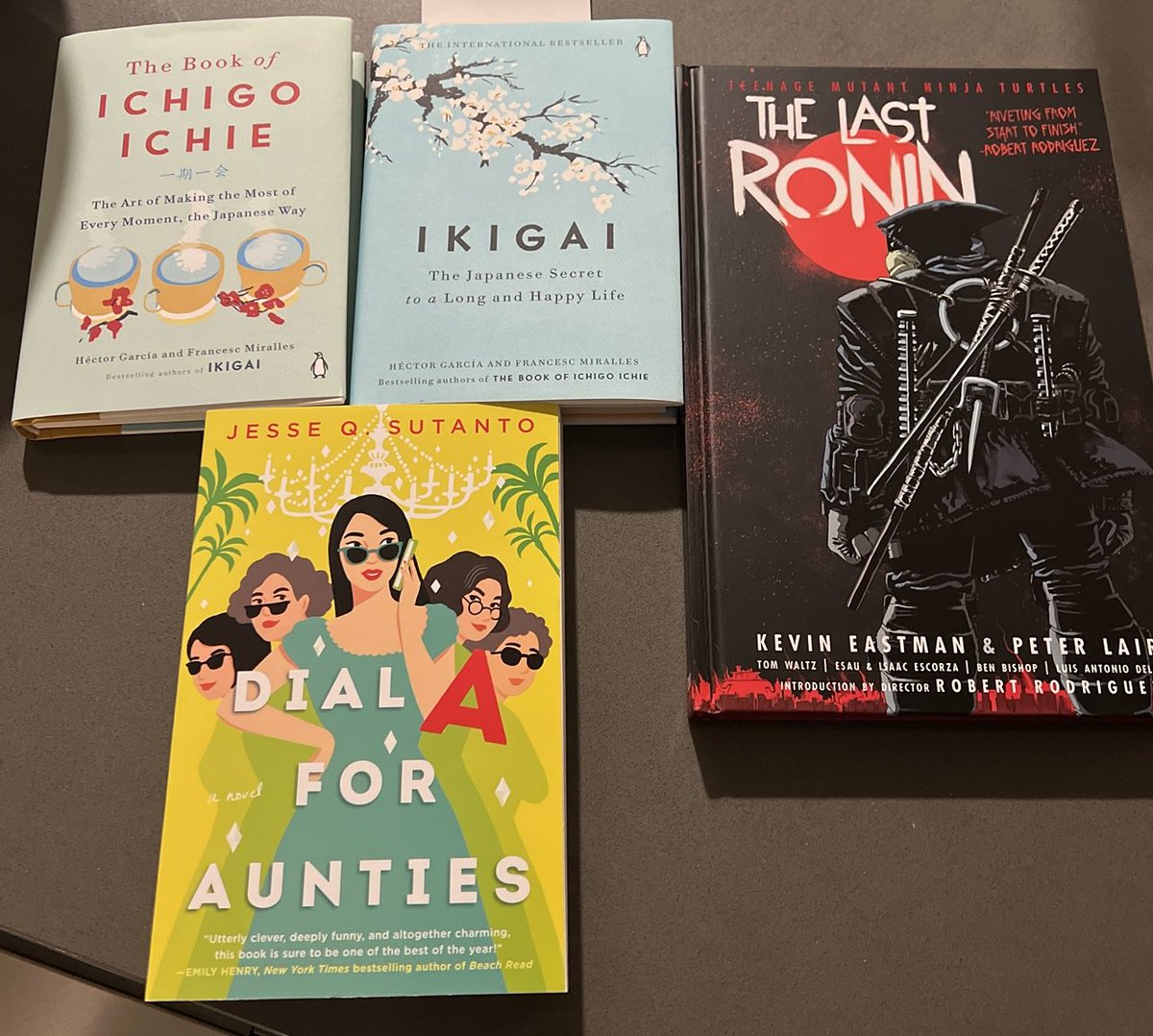 ItsAFost's tweet image. Wife’s very productive reading list vs mine 😅