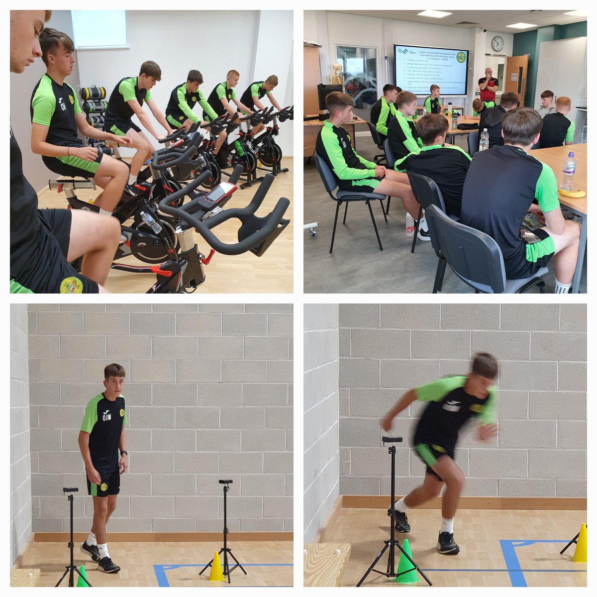 We continued our @CfonTownAcademy Pre Season testing tonight benchmarking our U16's. Thank you @AcademiMenai @MarcJiws and Gareth Griffiths #development