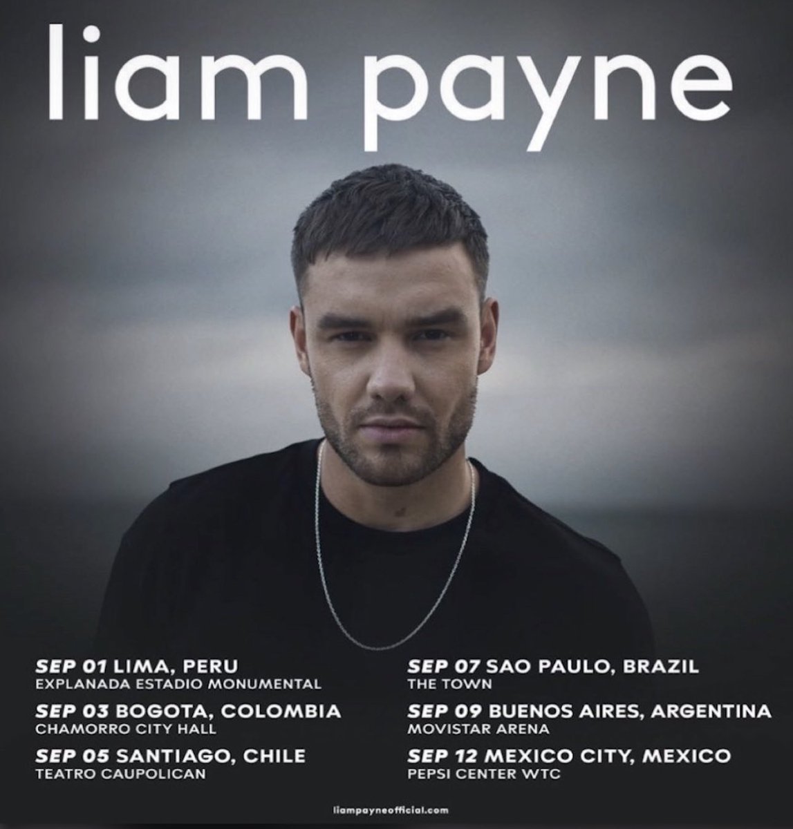 🇵🇪🇨🇴🇨🇱🇧🇷🇦🇷🇲🇽 So excited for September 🖤 see you soon. Ticket info 🎟️ - snipfeed.co/liampayne2023