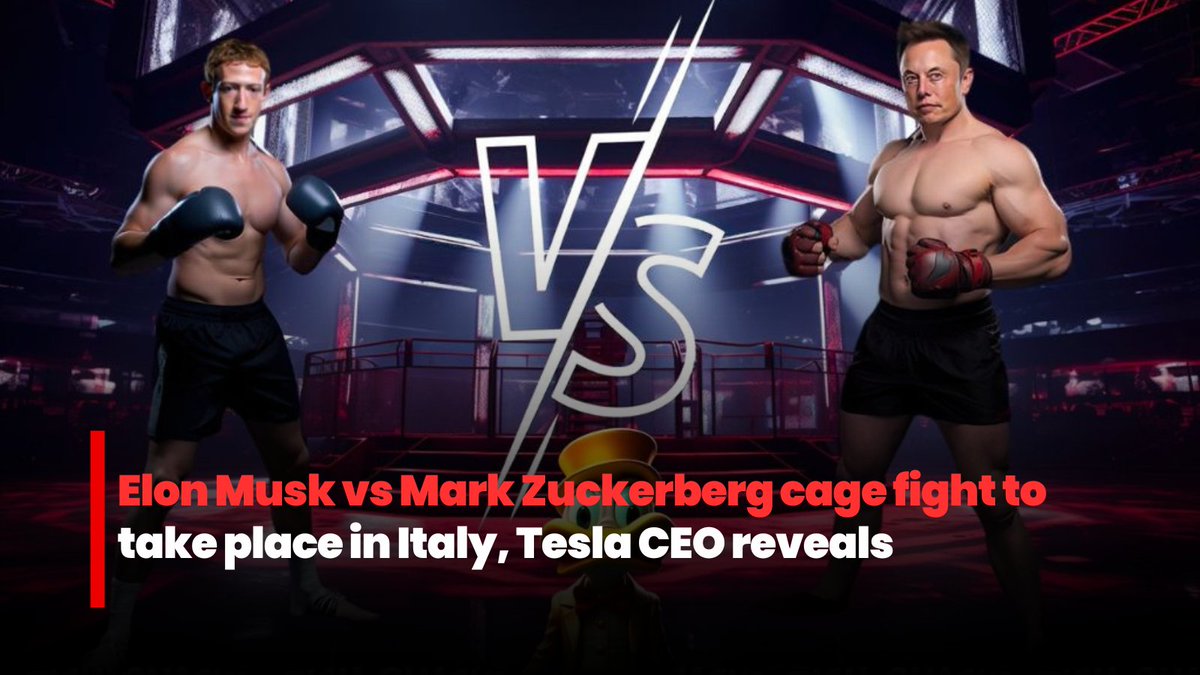 ModernYou_MU's tweet photo. The much-awaited cage fight between Tesla CEO Elon Musk and Meta CEO Mark Zuckerberg will take place in Rome’s Colosseum, Italy.
#elon #Elonmusk #MarkZuckerberg #ElonVSzuck #ElonVsZuckerberg #Italy #cagefight #Tesla #Facebook https://t.co/34vlMSuJ2W