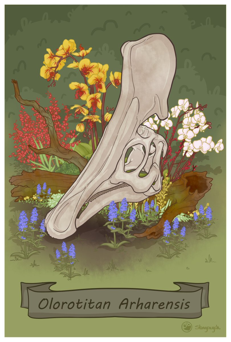 I've been having so much fun drawing these dino series lately.. Bones are so fun~