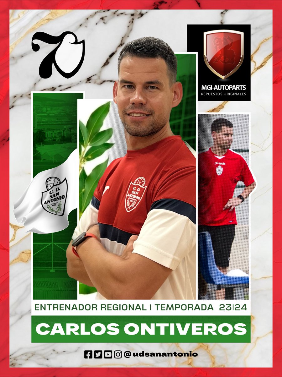 UDSanAntonio's tweet photo. 🤍 𝙀𝙇 𝙍𝙀𝙂𝙍𝙀𝙎𝙊 𝙈𝘼𝙎 𝙀𝙎𝙋𝙀𝙍𝘼𝘿𝙊 🤍

➡️ Carlos Ontiveros regresa al club de su vida para llevar las riendas del primer equipo. 

Agradecemos al entrenador su eterna disposición y hacer de la U.D San Antonio su primera opción.

#SiempreAntoñitos
#actitUDSA https://t.co/qqWo9N7tDa