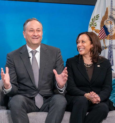 KamalaHarris's tweet image. As we’re seeing an increase in racism, white supremacy, misogyny, and the attacking of people for who they are and want to be, I’m proud of the work my husband @DougEmhoff has been doing to fight antisemitism.