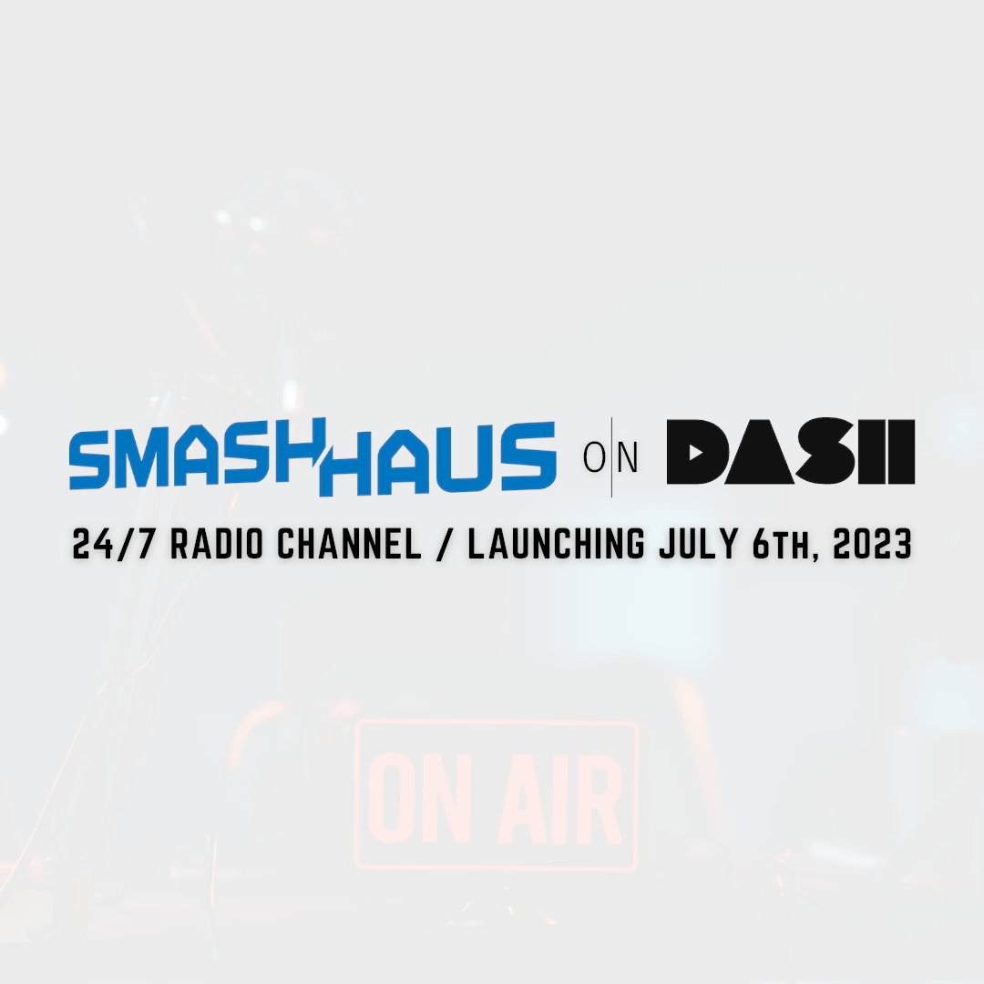 SMASHHAUS NOW ON DASH RADIO
Listen to the station and submit to get your music heard!

Submit today for airplay!
smashhaus.com/dash

#SmashHausLaunch #DashRadio #newmusic #musicopportunity #artistpromotion #musicspotlight #radioindustry #musicbusiness <a href="/dash_radio/">Enter Medios</a>