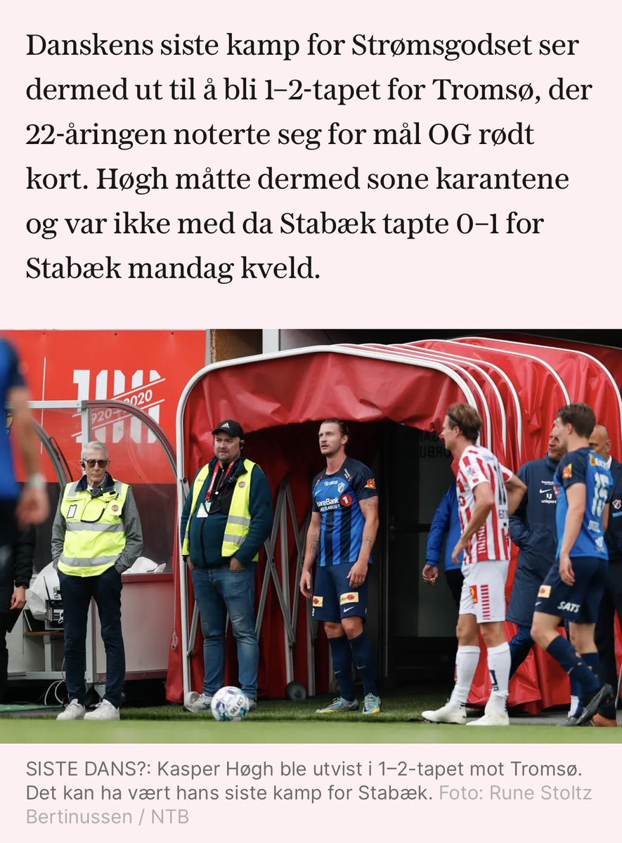 tlsyv's tweet photo. Nå er dere gode ⁦@vgsporten⁩ https://t.co/KCbXDnPYj0