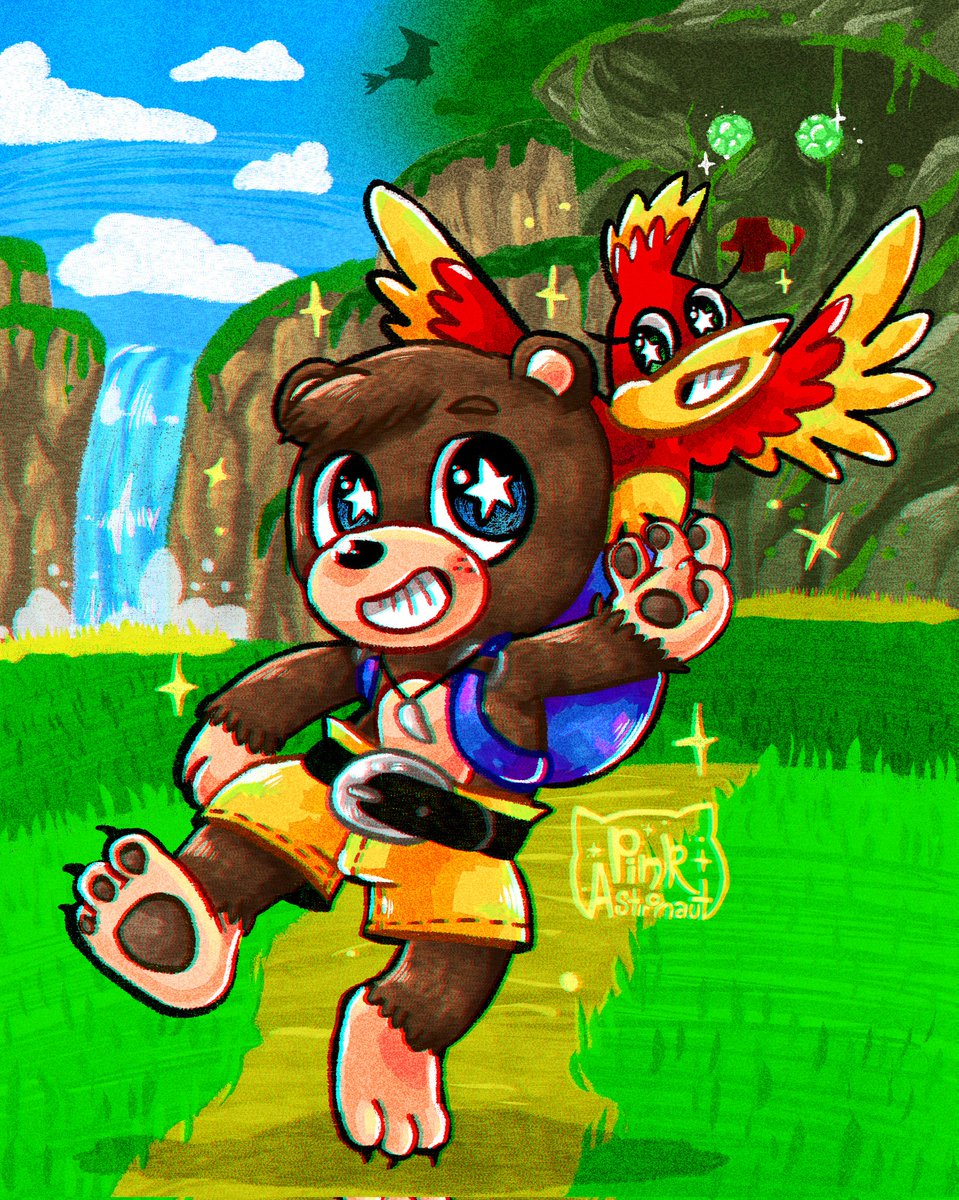 pinkastronauth's tweet image. Banjo Kazooie Fan Art 🐻🐦✨
@RareLtd #fanart #banjokazooie #digitalart