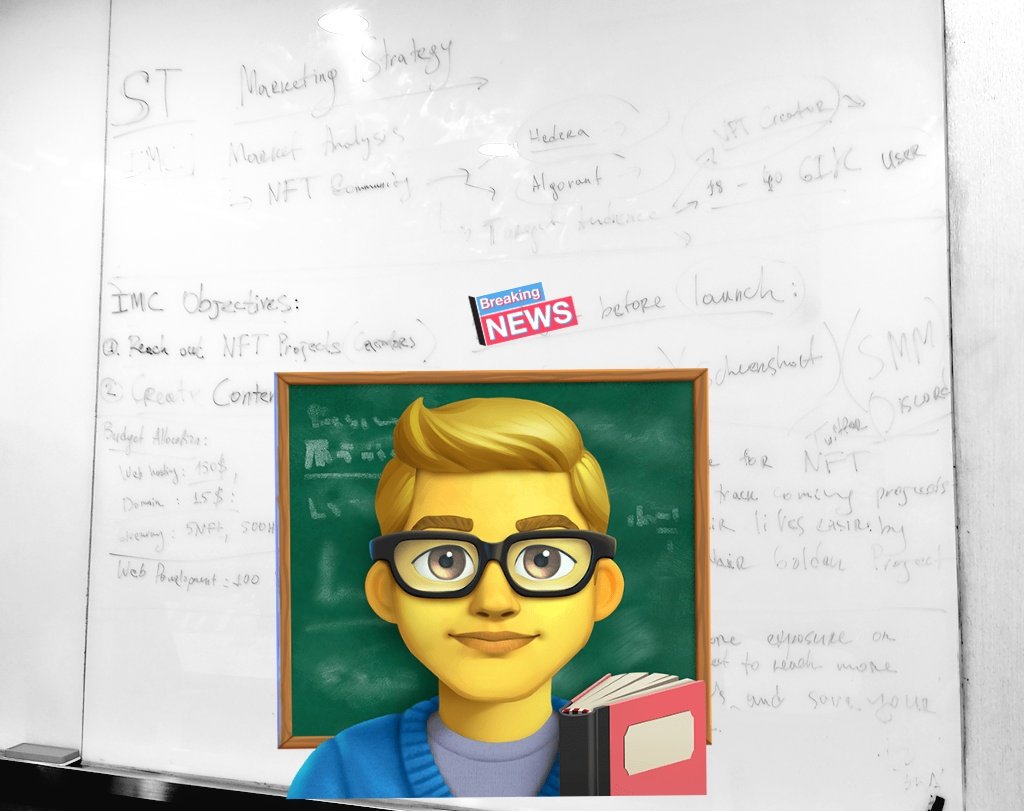 squaredudesNFT's tweet image. Every meeting lead by @squarernist to brainstorm our ideas to improve our project for better analysis!

Try to read what's written on the board.

#HBAR #HBARNFTs #WeSquare #SquareTrackR