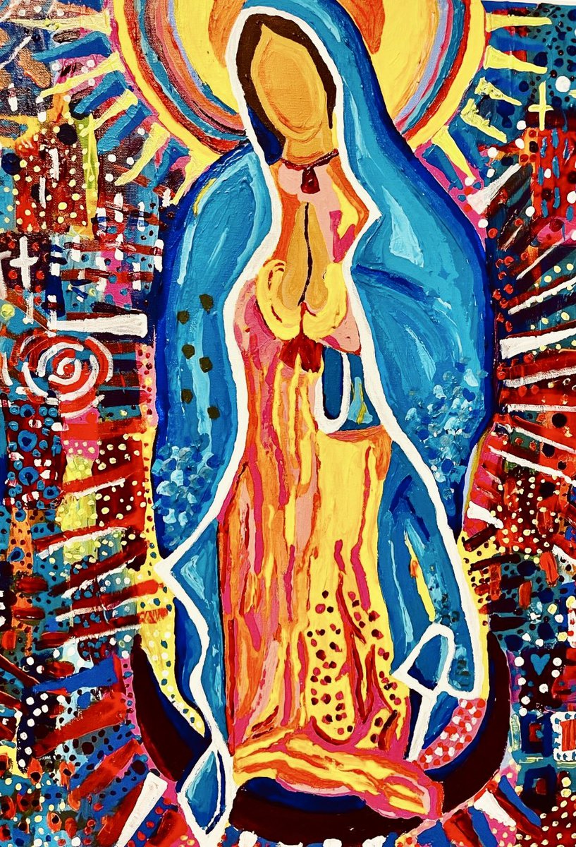 OutofmyBrainart's tweet photo. Thank you!
★★★★★ "This piece of art was outstanding!! The colors were so bright (even better in person) and the details were fabulous! Corey is a very talented artist! Now, where do I hang it?" Millie G. https://t.co/XnDzwocGn6 #NewMexicoArtist  #VirginMaryPainting  #Etsy https://t.co/mvY5fGuSkp