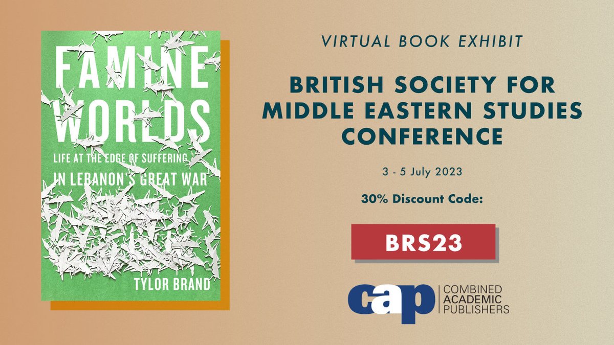 Following up on the BRISMES book sighting, if you have any desire to pick this thing up or just have a hard time resisting cheap books, you're in luck - it's on steep discount thanks to the conference: 

combinedacademic.co.uk/brismes-2023/

Twitter: @OfficialBrismes #BRISMES2023 @CAP_Ltd