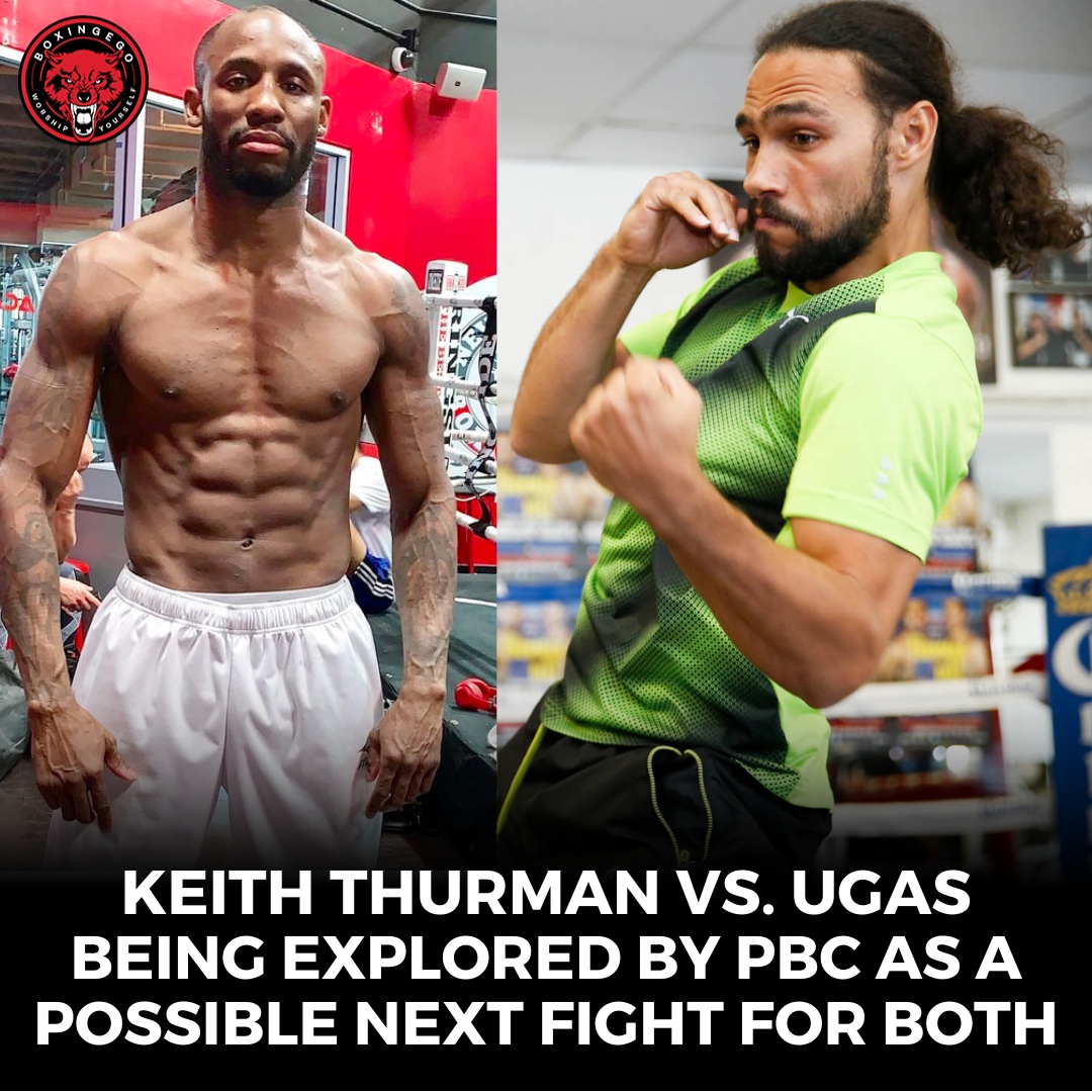 Boxingego's tweet image. Keith Thurman vs. Yordenis Ugas POTENTIAL FIGHT for August-ish on PBC. I would LOVE this, the best next fight for both. PREMIER BOXING CHAMPIONS(PBC) is ON FIRE!!! GOT DAYUM #ThurmanUgas #FormerChampions #keiththurman #errolspence #ugas #boxingego