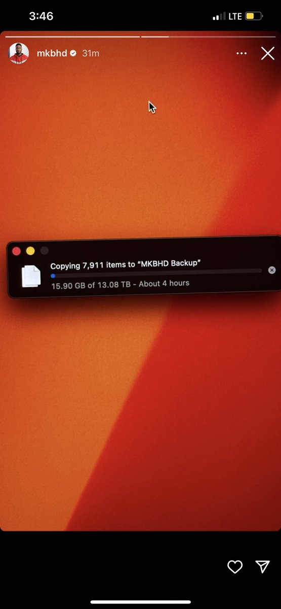 Zack_Eaton's tweet photo. The fact this doesn’t say “MK BACKUP HD” is criminal @MKBHD https://t.co/XHovVHHBdu