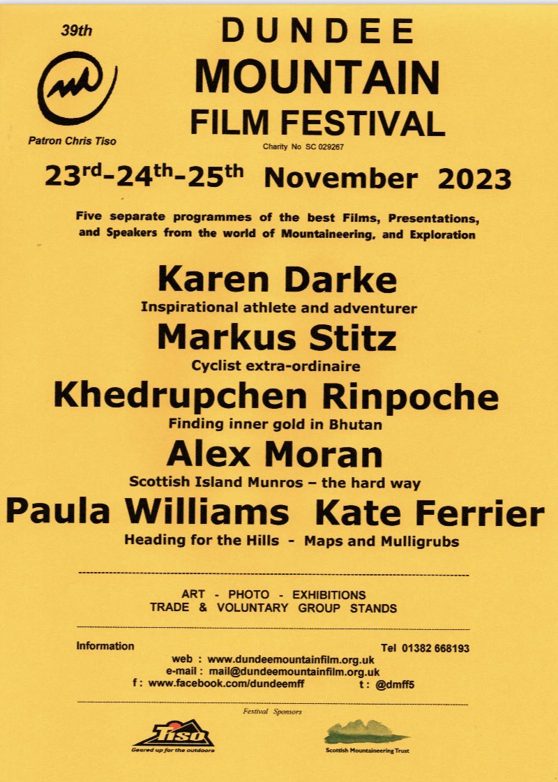 Here it is .. the full line-up for this years’s <a href="/DMFF5/">DundeeMntFilmFest</a>