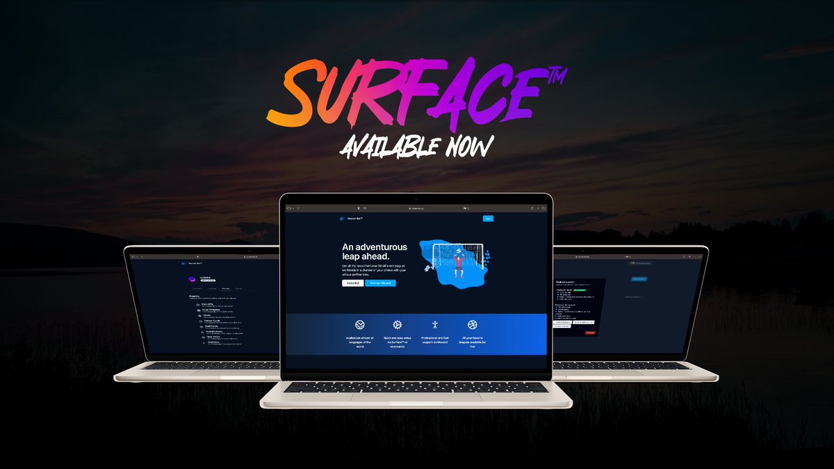 Quicker, more modern, easier. 💙
We announce our brand new interface Surface™ for Soccer Bot™. Simultaneously, we announce our first premium subscriptions.

Try Surface™:
soccerbot.us