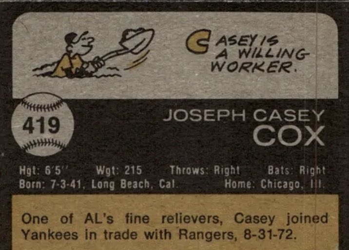 1973Topps's tweet photo. Happy Birthday Casey Cox #StraightUpTX #RepBX https://t.co/xup76Nv8qu