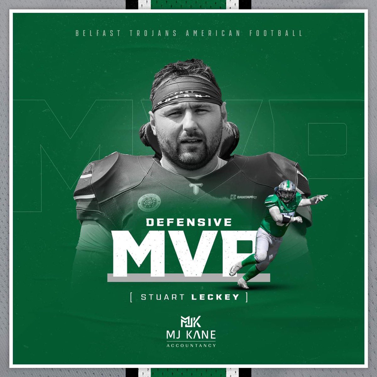 BelfastTrojans's tweet photo. Premier Division Semi Final - Belfast Trojans Defensive MVP 🏈🛡️

sponsored by @mjkaneaccountants 

Stuart Leckey LB #57
[Stats: 12 tackles]

📸 @ianhumes  

#DefensiveMVP
#bewaretheblade 
#belfasttrojans
#AmericanFootball https://t.co/RmvrimAvxG