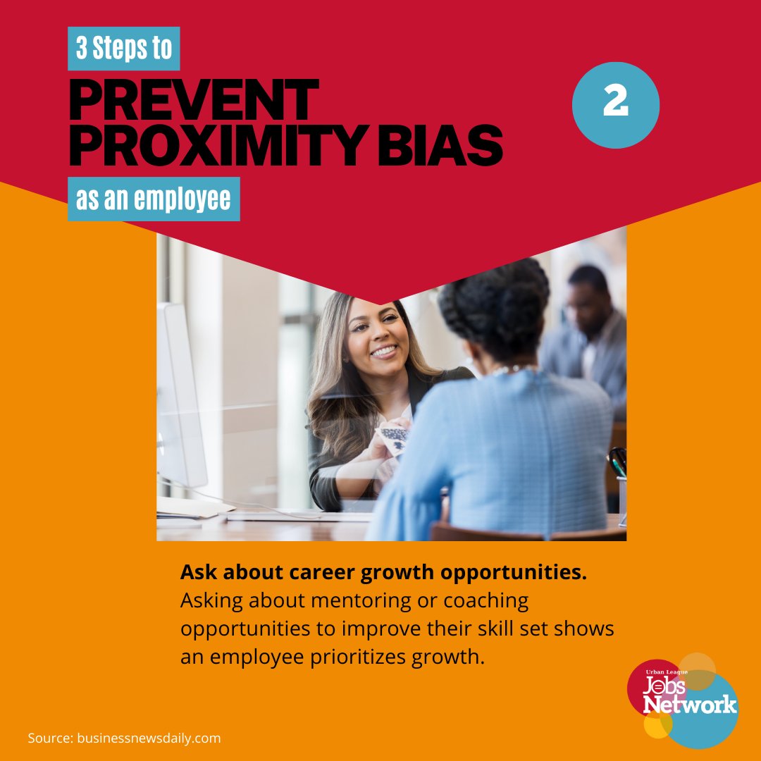 ULJobsNetwork's tweet image. Proximity bias is a hidden threat to inclusivity in remote work, as our brains tend to favor the familiar. It can significantly impact employees as hybrid working becomes the norm. Here are three things you can do to level the playing field. 

#proximitybias
