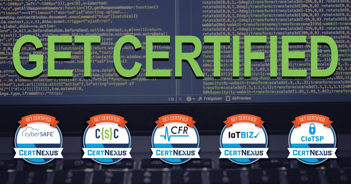 KNOW MORE, EARN MORE. #IoT #AI and #DataScience power the Data Economy and Industry 4.0. CertNexus certifications prepare you to THINK, BUILD and SECURE data-driven tech. Time to #getcertified tcworkshop.com/certnexus #certifiedpro #cybersecurity #cybercoder #tcworkshop