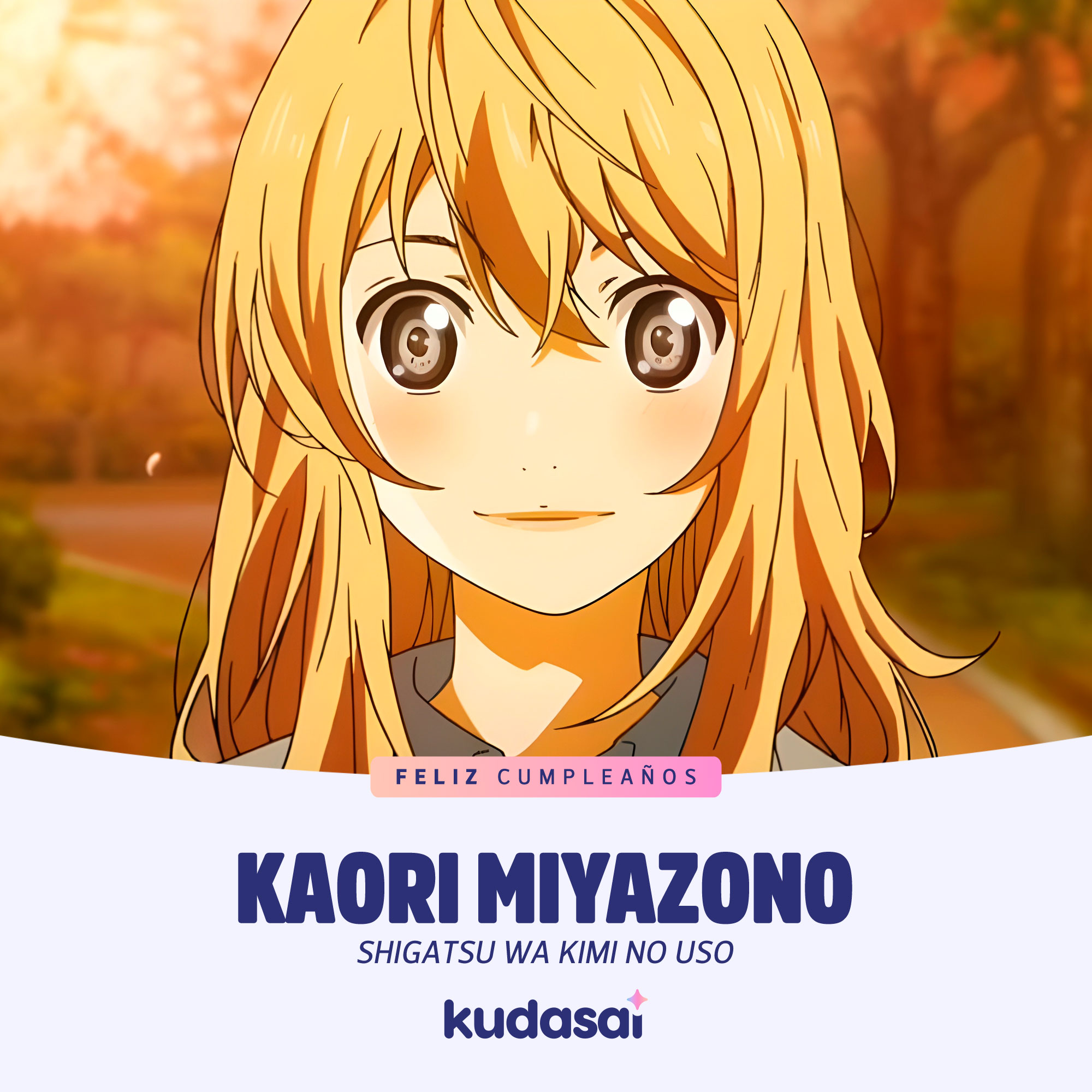 El 4 de julio celebramos el cumpleaños de la violinista Kaori Miyazono, la  protagonista de la franquicia de Shigatsu wa Kimi no Uso…