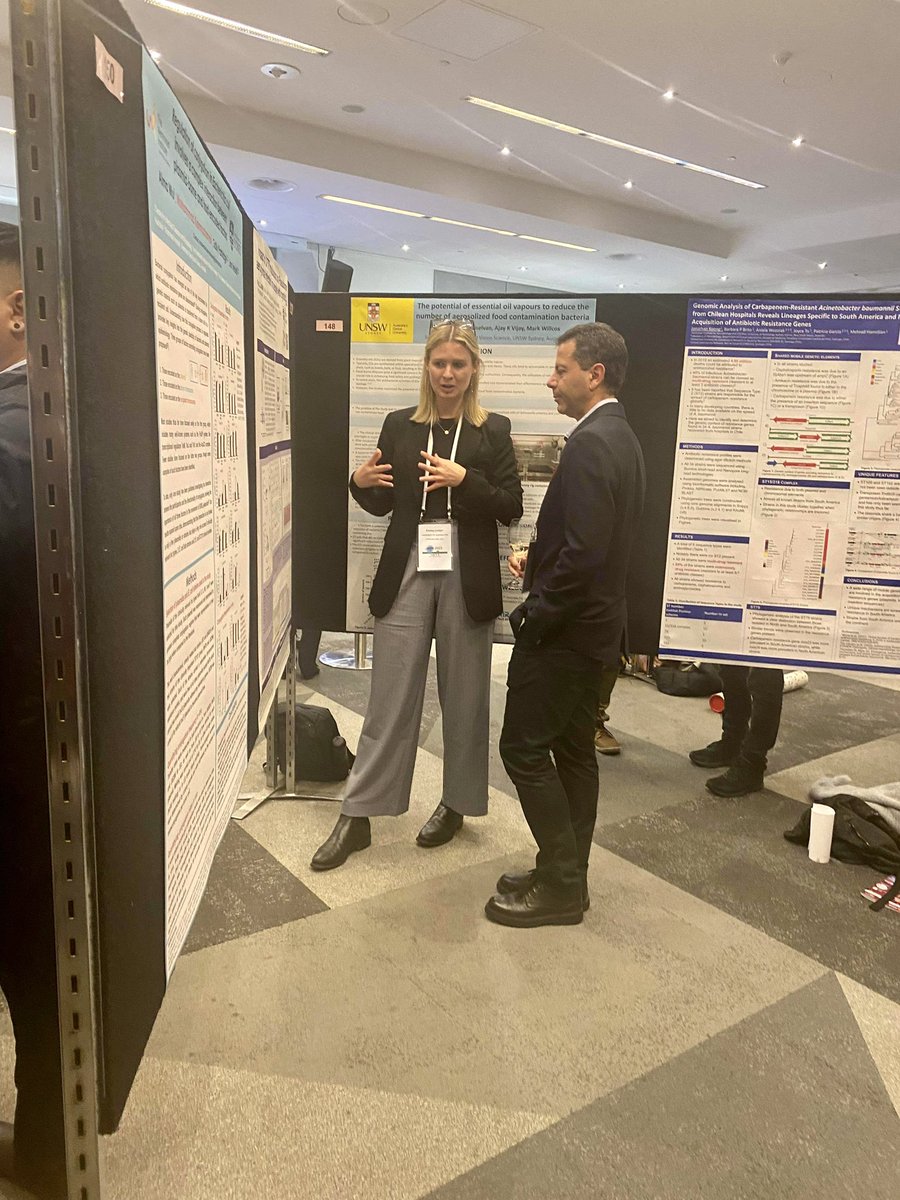 Our 3rd year PhD student, Emma Ledger presented her latest research last night on Pseudomonas aeruginosa infection post CFTR modulation in people with cystic fibrosis at ASM, Perth, 2023! <a href="/AUSSOCMIC/">ASM</a> Go swing by her poster tonight (#149) if you missed out #2023ASM