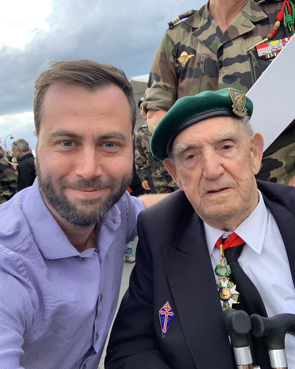 Sad to hear of the passing of Léon Gautier. He was the last surviving member of the French D-Day commandos. I had the honor of meeting Léon at Sword Beach in 2019 during D-Day 75. He was sharp, funny and it was surreal being able to meet him. He was 100 years old.