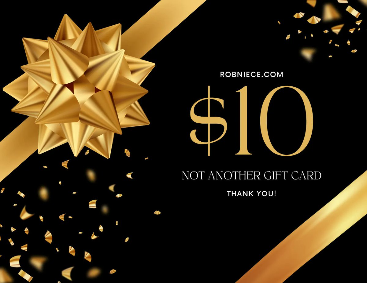 RobNiece's tweet image. NOW AVAILABLE! "Not Another Gift Card" 
shop.robniece.com/products/not-a…
#RobNiece #NotAnother