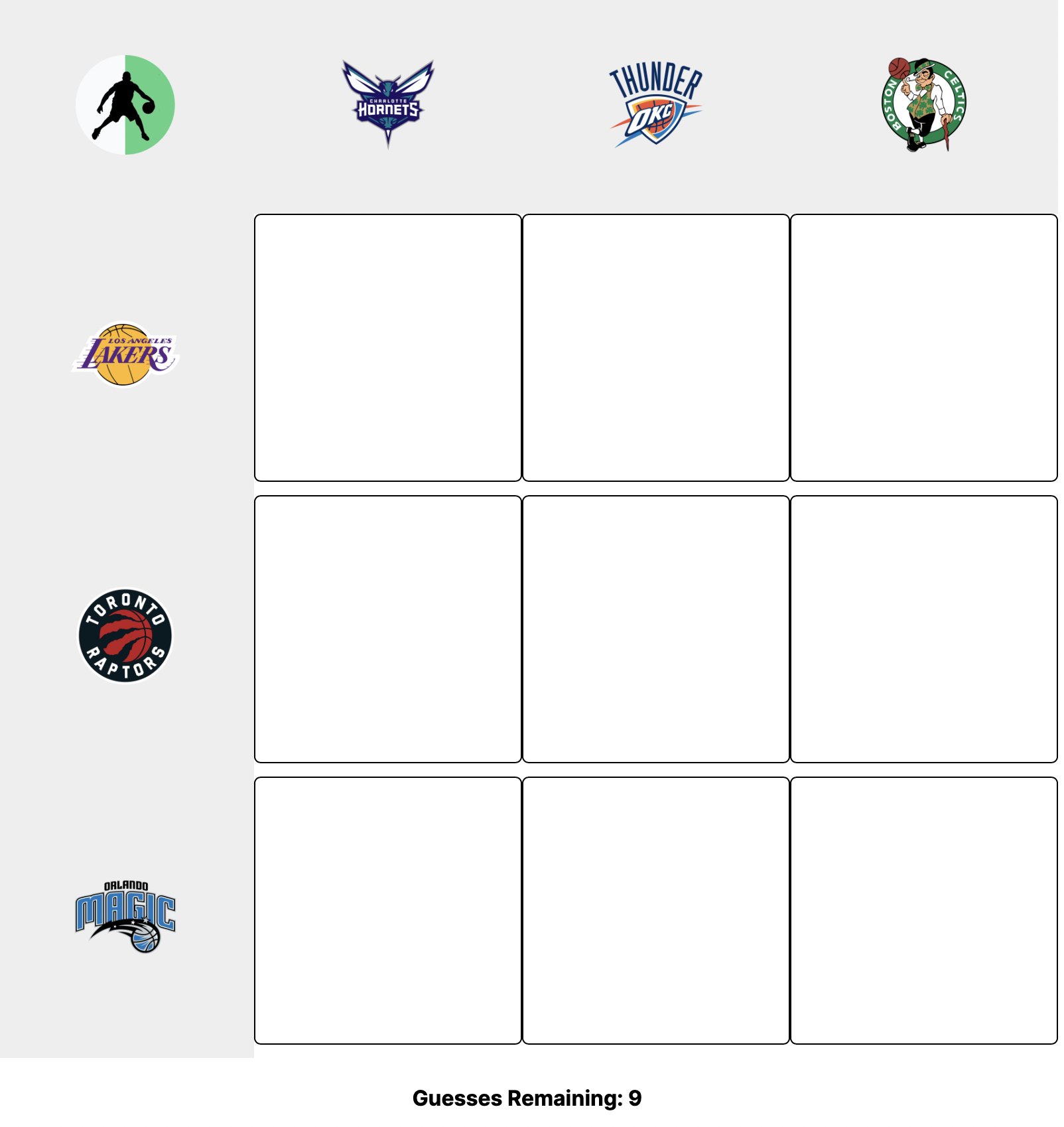 NBA Crossover Grid on Twitter "Day 6 🏀 Our hardest NBA Grid yet https